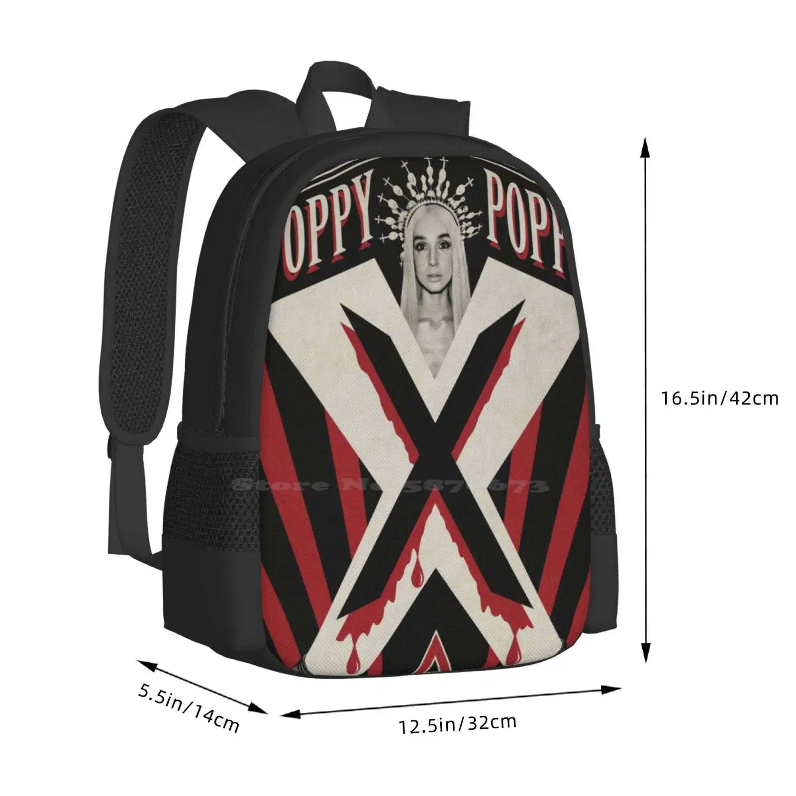Am I A Girl Large Capacity School Backpack Laptop Bags Singer Metal Musician Industrial Cakdms Poppys Cute Tour Concert