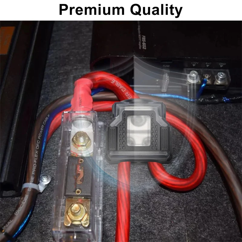 2PCS 자동차 배포 블록 연결 블록 오디오 분배기 접지 배포 블록 스피커 증폭기 분배기 오디오 Ca