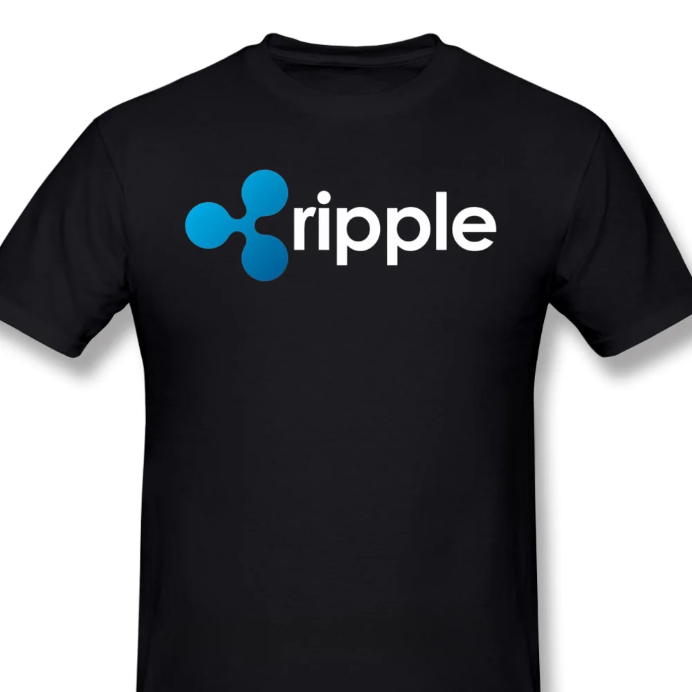 Top Quality Clothes XRP Ripple Coin Cryptocurrency Novelty Short Sleeve Man's T-Shirts Bitcoin Fashion For Men Shirt For Adult