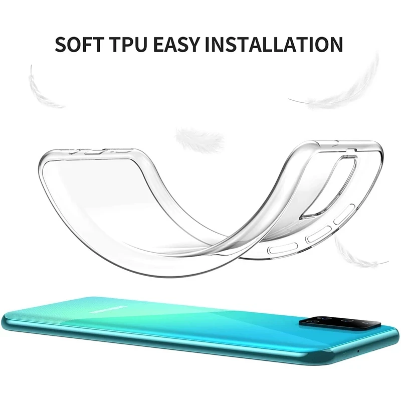 Luxury Shockproof Transparent Case for Samsung Galaxy A71 A51 A12 A22 A32 A42 A51 A71 A21s A31 A41 M21 M31 Clear Silicone cover
