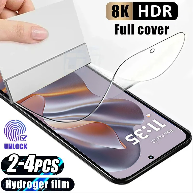 

2-4pcs Full Cover Silicone Hydrogel Film For Motorola Edge 50 40 30 Neo 20 Pro X30 S30 G power ThinkPhone 25 Screen Protectors