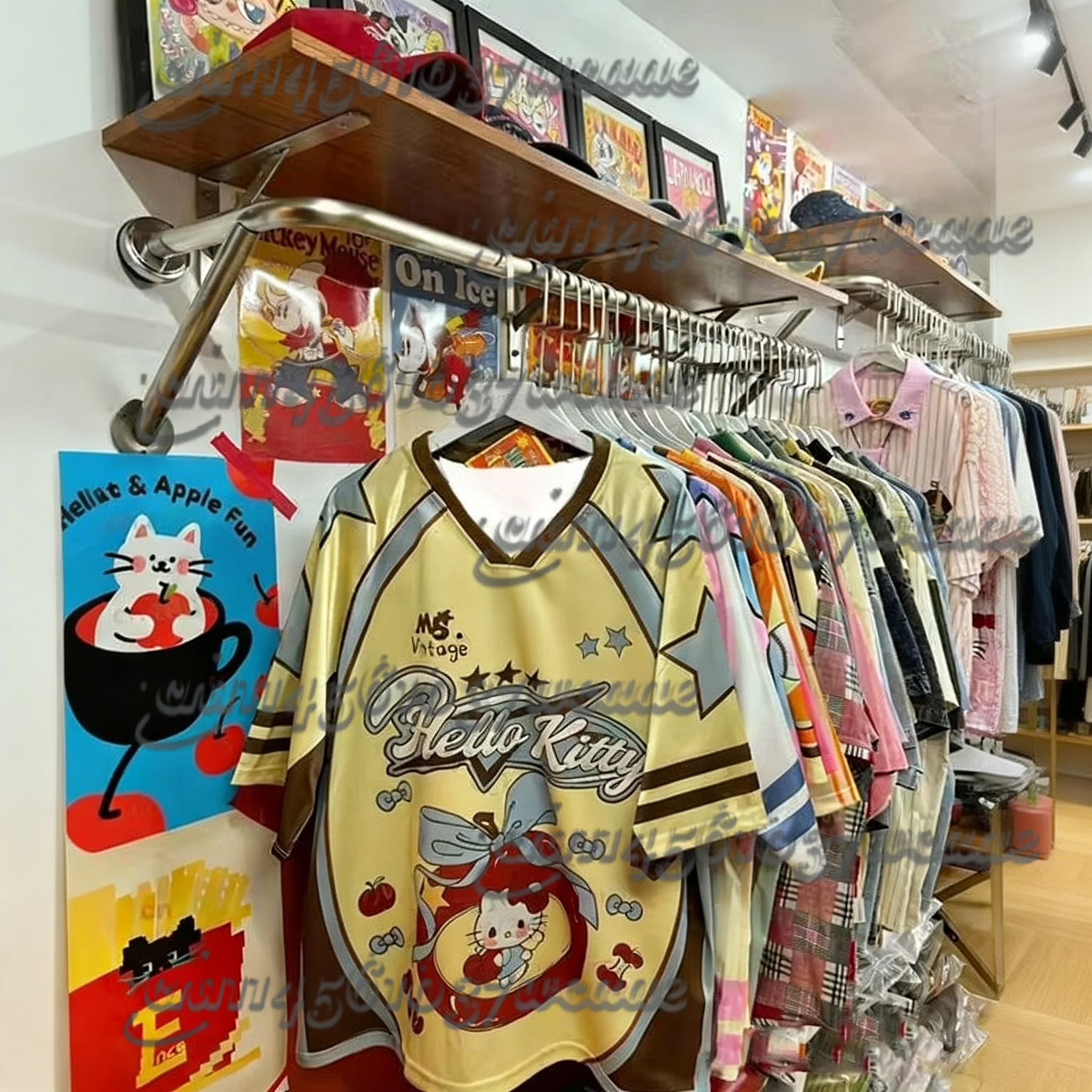 

Summer Baseball T-shirt Sanrio Hello Kitty Themed American Jersey Street Oversized Adult Universal Top New Maternity Outfit 2026