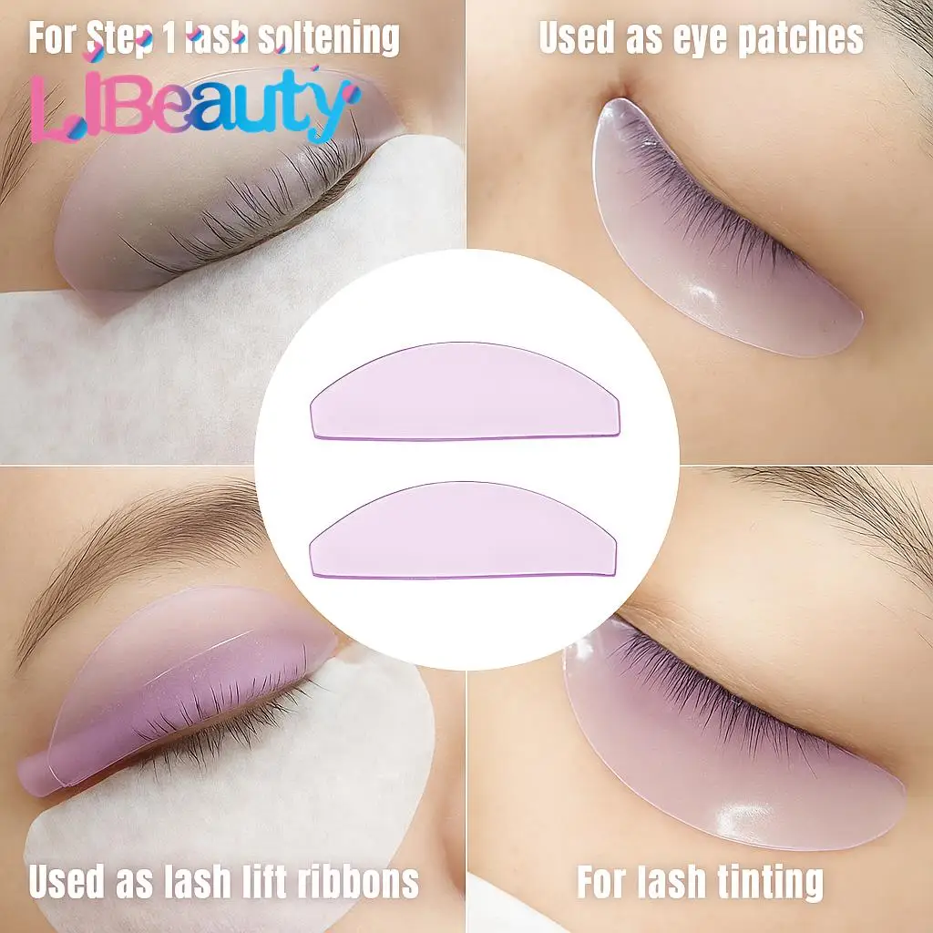 Libeauty nouveau 1 paire tampons adoucissants pour cils coussinets de permanente de cils en Silicone tiges de cils bouclier levage accessoires de cils outils de maquillage