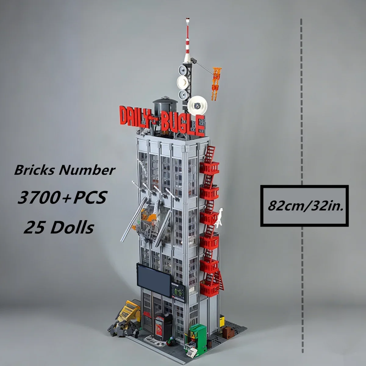 3700 + قطعة نيويورك اليومية أبطال MOC-76178 مدينة برج StreetView أرقام لعبة الشارع عرض نموذج اللبنات الطوب هدية #5