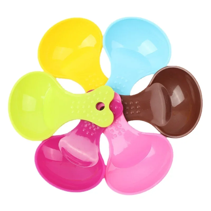 Cat Food Scoop Dog Cat Feeder Spoon Portable Pet Cats Food Shovel Scoop Plastic Creative Assorted Dog Food Spoon Pet Supplies