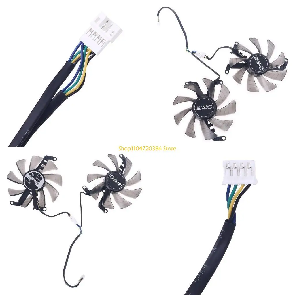 

K0EA 1 Pair 85mm 4Pin Cooler Fan Replacement for Galax GeForce GTX 1660 RTX 2060 2070 Graphics Card Cooling Fan
