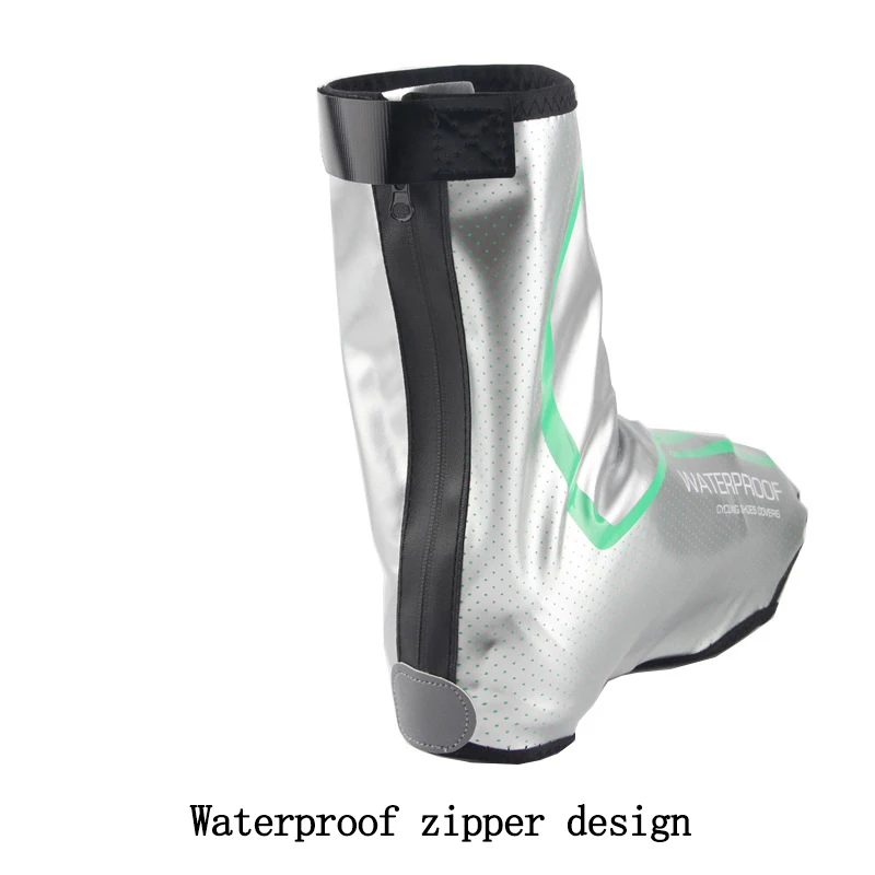 Outdoor Cycling Shoe Cover Windproof Bicycle Lock Shoe Cover Riding Unisex Booties Shoes Galoshes PU Mountain Bike Over-shoes