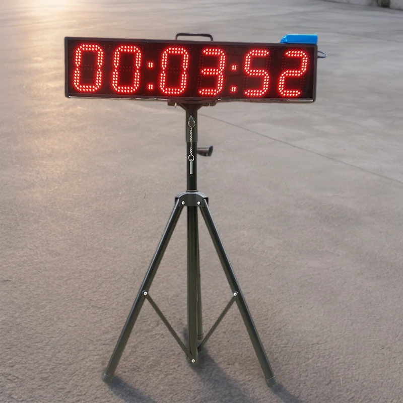 

CHEETIE CP27 Double Sided Big 6 Digit Red Blue Green Yellow White LED Digital Stopwatch for Timing