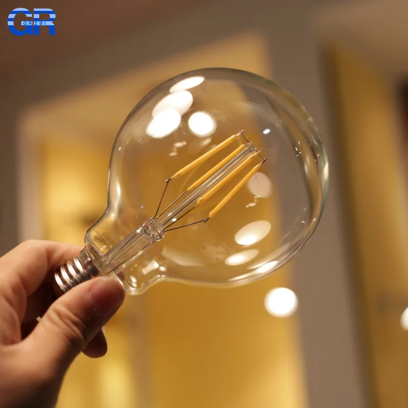 

1-4pcs G80 G95 G120 LED Bulb E27 2W 4W 6W 8W AC 220V Energy Saving Global Light Lampada Ampoule Lamp Retro Edison Filament Bulbs