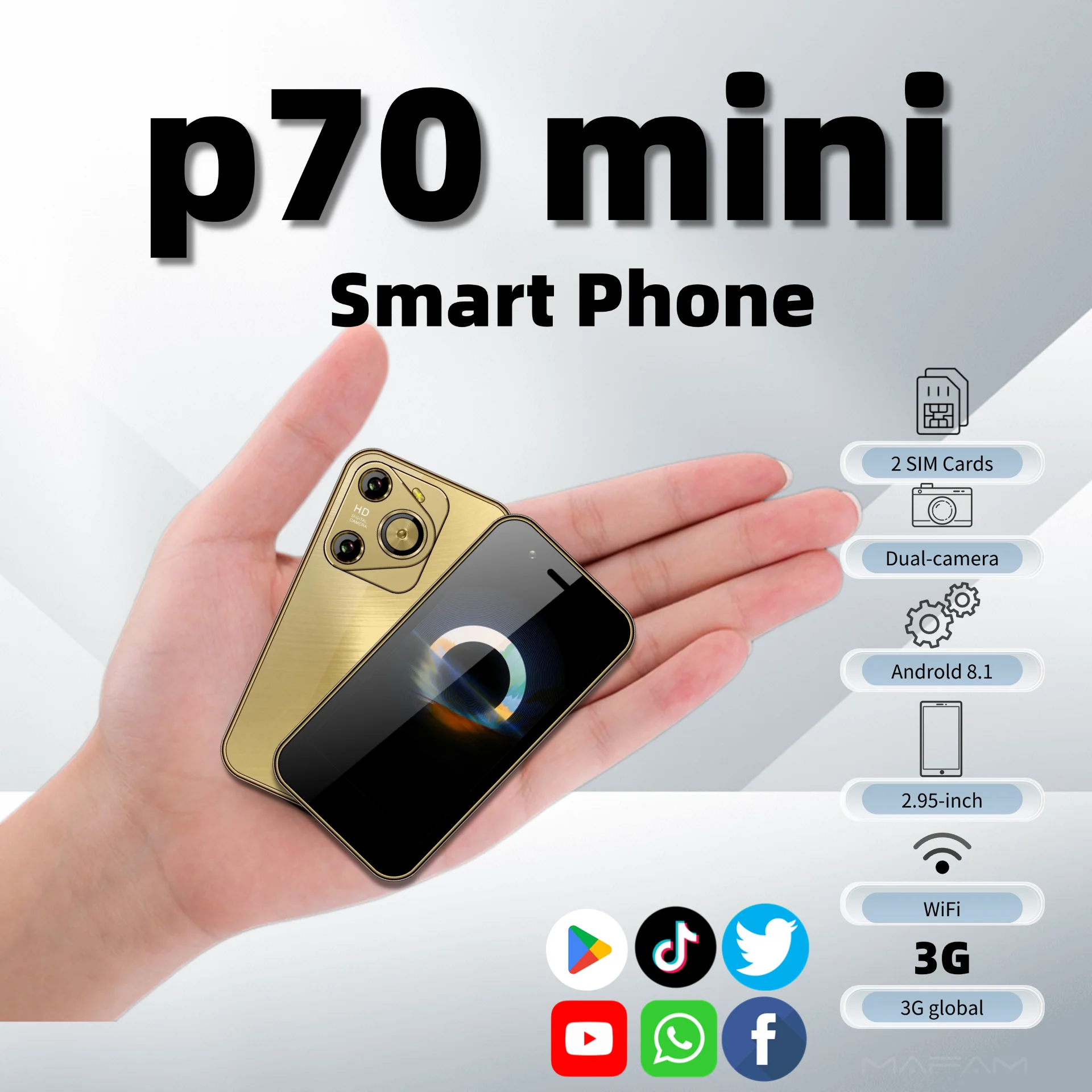 Mini Pocket Smart Phone 2.95