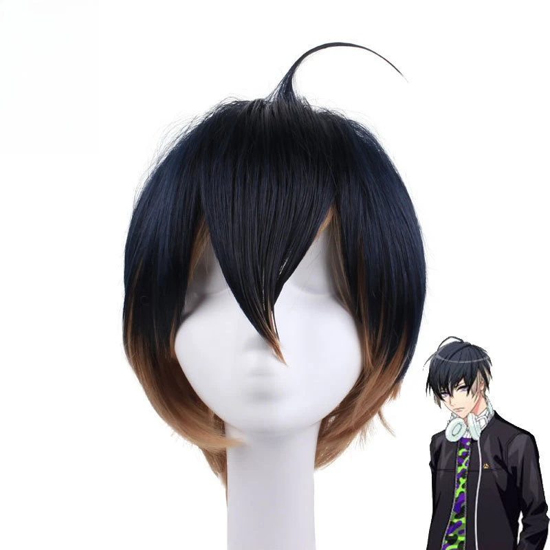 

Liangyan Wig A3 Music Mobile Game Dui Bing Zhen Cheng Dumb Hair Style Gradient Color Cosplay Wig