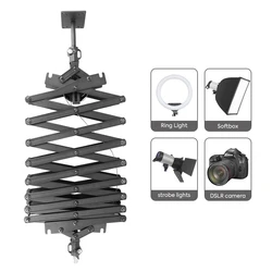 Photography 78inch/200cm Heavy-Duty Ceiling Wall Mount Boom Arm, Save Space, Stand For Ring Light Strobe Flash Camera Softbox