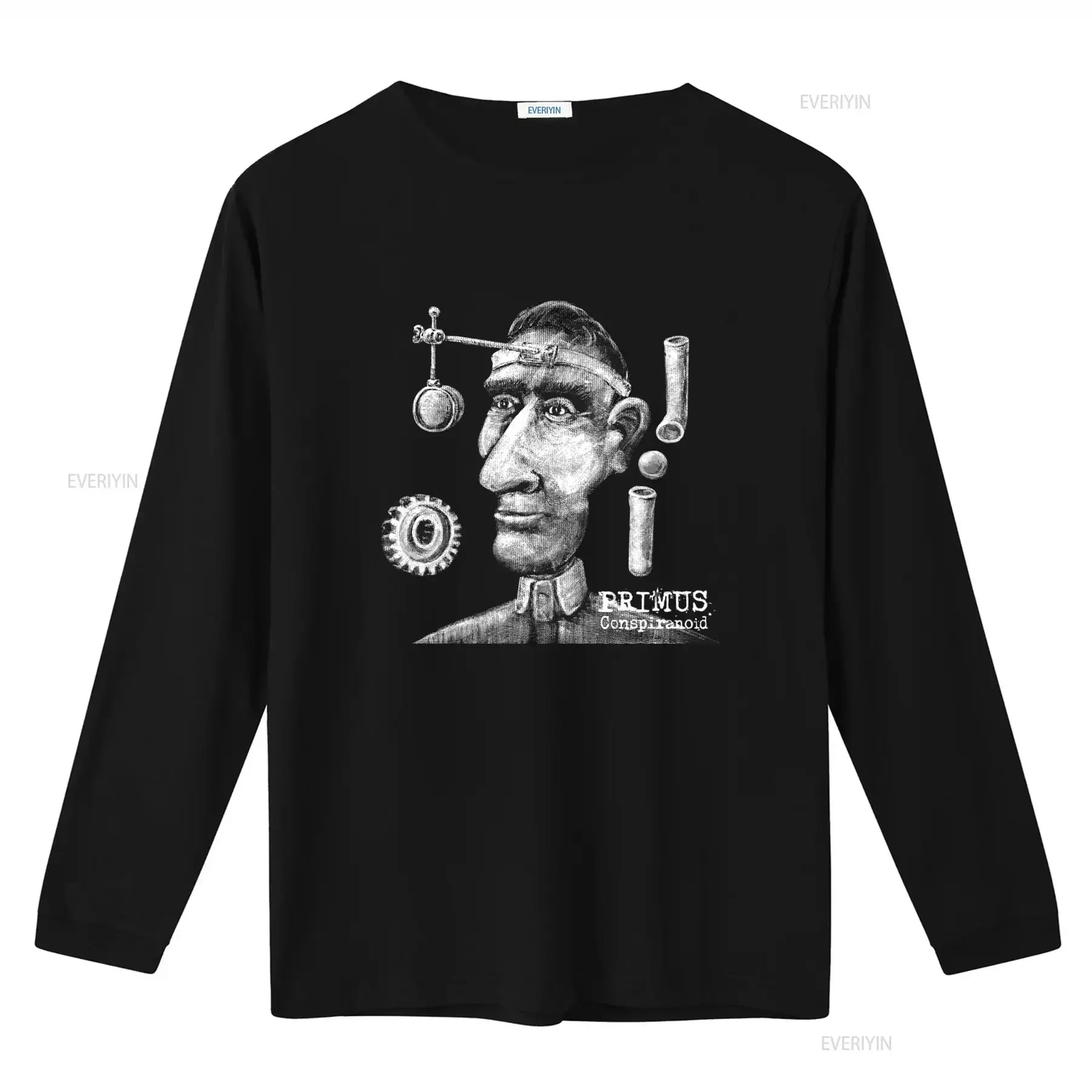 Unique Conspiranoid Primus Band T Shirt Featuring Les Claypool Larry LaLonde Tim Alexander Antipop Design for Music Lovers