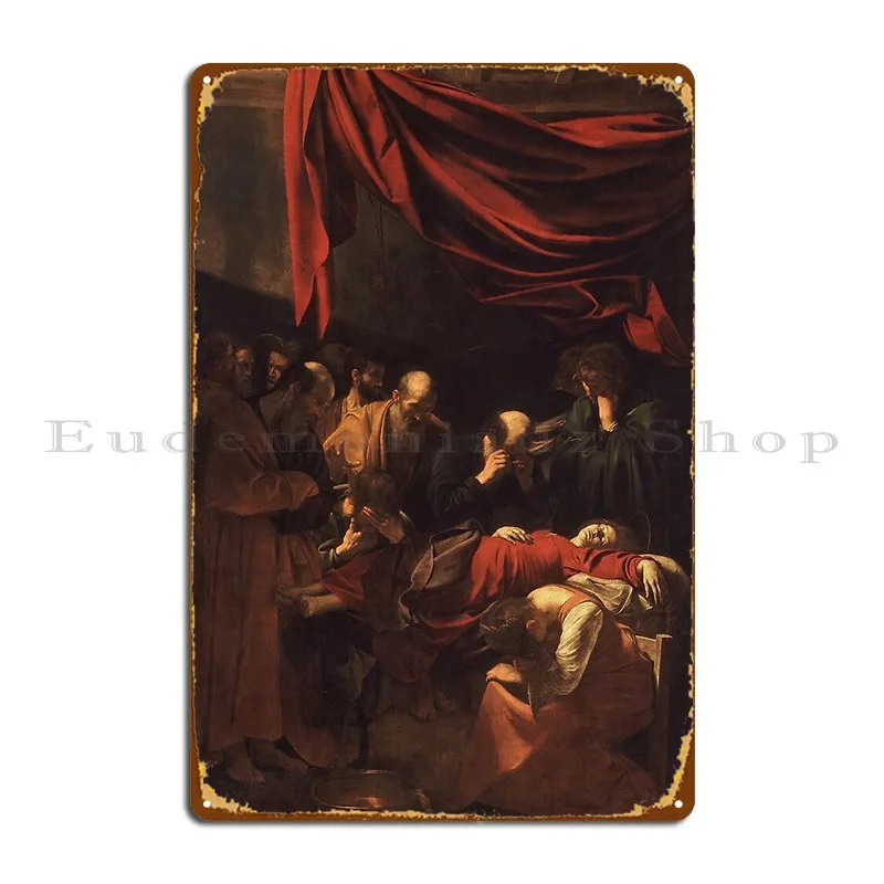 Металлические знаки «Death Of The Virgin» Микеланджело Merisi Da Caravaggio, пещера, персонализированный клубный дизайн бара, жестяной плакат