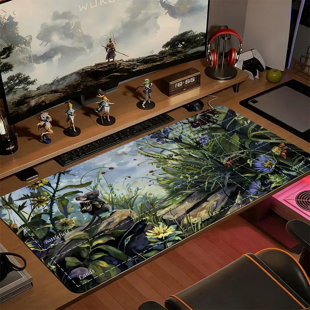 Game mat Large Rubber PC Desk Accessories Mousepad for Office and Gamer Keyboard Decor Mat E-sports material The competition