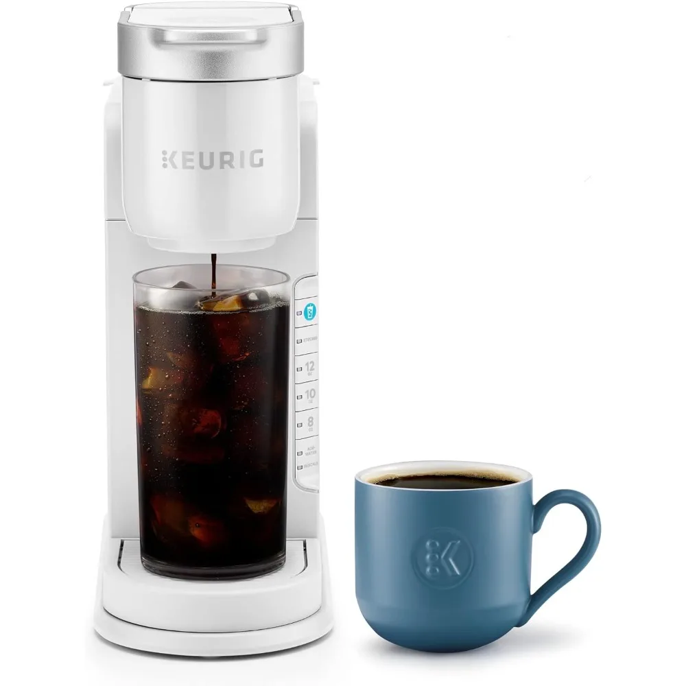 

K-Iced Single Serve Coffee Maker - Brews Hot and Cold - White