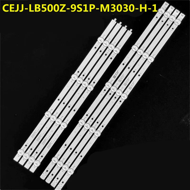 10set LED Backlight Strip CEJJ-LB500Z-9S1P-M3030-H 02D500409000-X1 for LC-50Q7180U 50PUT6103S/98 50PUG6513 50PUF6192 LE-50HD02