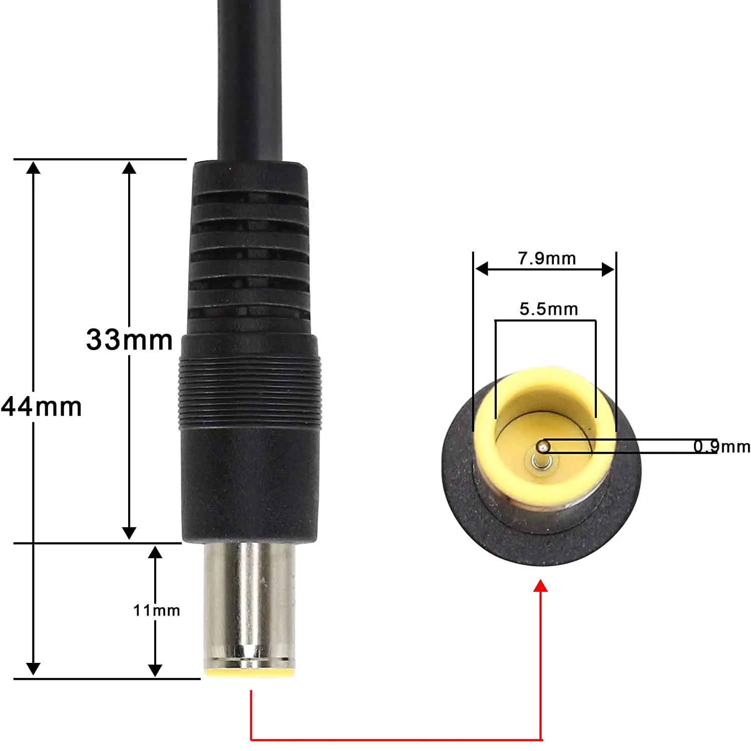 14AWG DC Power 8mm Female to Male Adapter Extension Cable for Goal Zero Gz Yeti Jackery Solar Panel Generator Portable Power