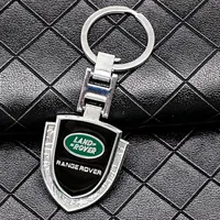Car 3D Metal Badge Car Keychain Shield Styling Keychain For Land Rover Range Evoque Discovery Si4 XS Car Styling Accessories