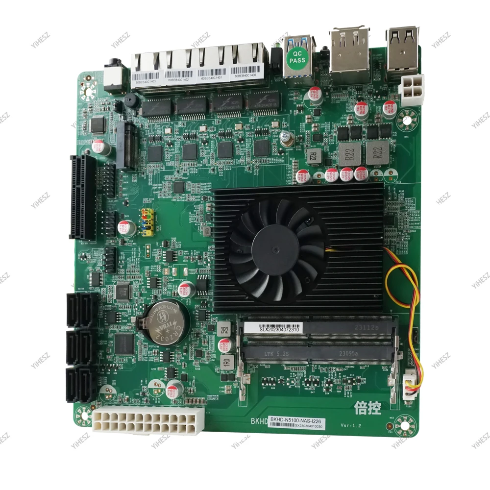 Placa-Mãe NAS N5105 Quad-Core  - Nas Motherboard N100 6 Sata avaliação e preço