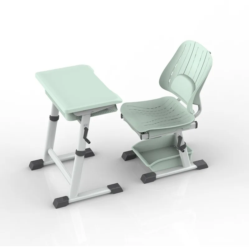 

Desks and chairs folding lift lunch break chair multi-functional learning desk