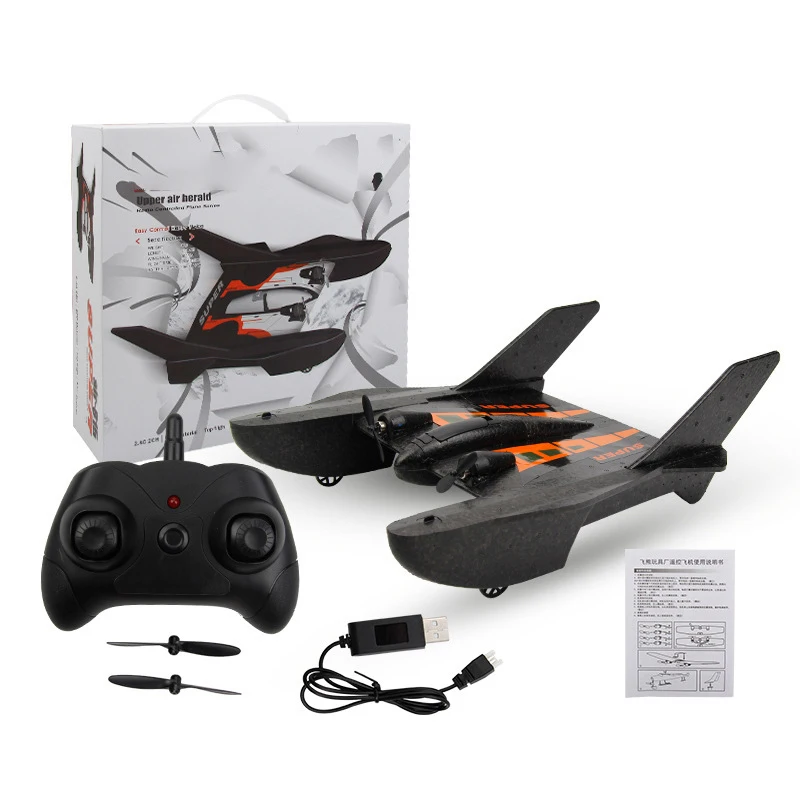 RC Plane 2 Channels 2.4Ghz Remote Control Airplane Skiing on Water Plane Ready to Fly EPP Foam Aircraft Model for Kids and Adult