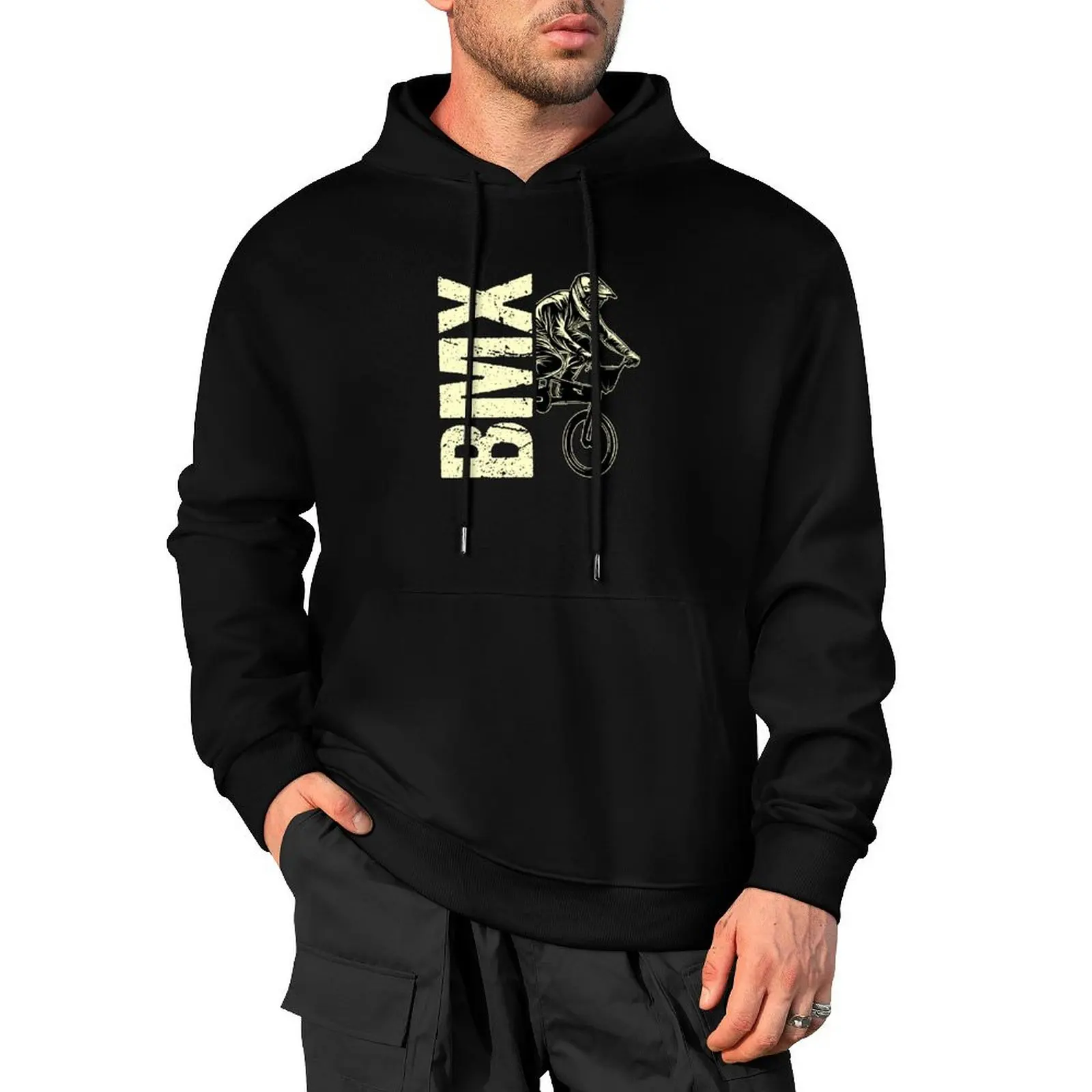 

BMX bike hobby sport BMX gift idea Pullover Hoodie men clothing men's sweat-shirt set mens clothing mens clothes mens hoodies