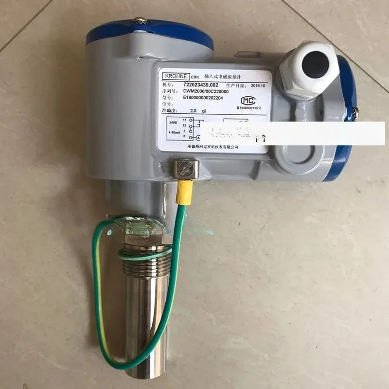 

Original Picture Real Time Spot KROHNE Cologne DWM2000 Plug-in Electromagnetic Flowmeter 4-20m Transmitter