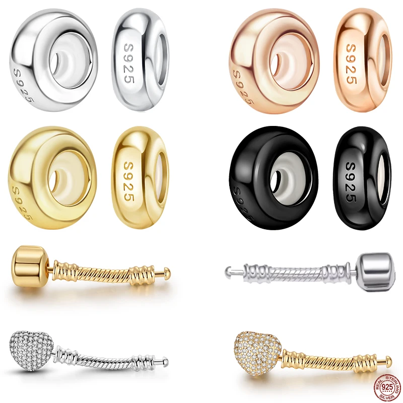 

Fit Original Charm Beads Bracelets Lengthen Making 925 Sterling Silver Bracelet extender 3.5cm And 4cm