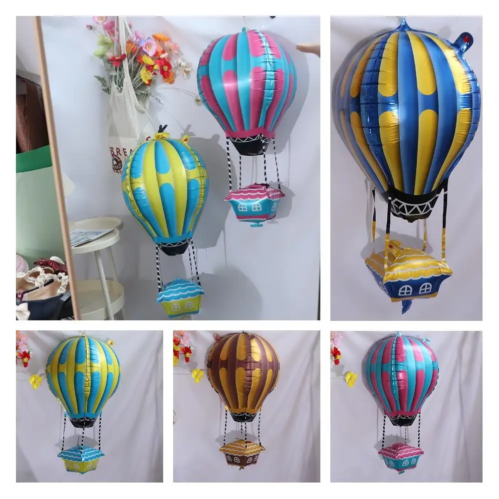 Juguetes para niños, globo de aire caliente 4D grueso, globo de aluminio de dibujos animados, decoración inflable para fiesta, globo para Baby Shower