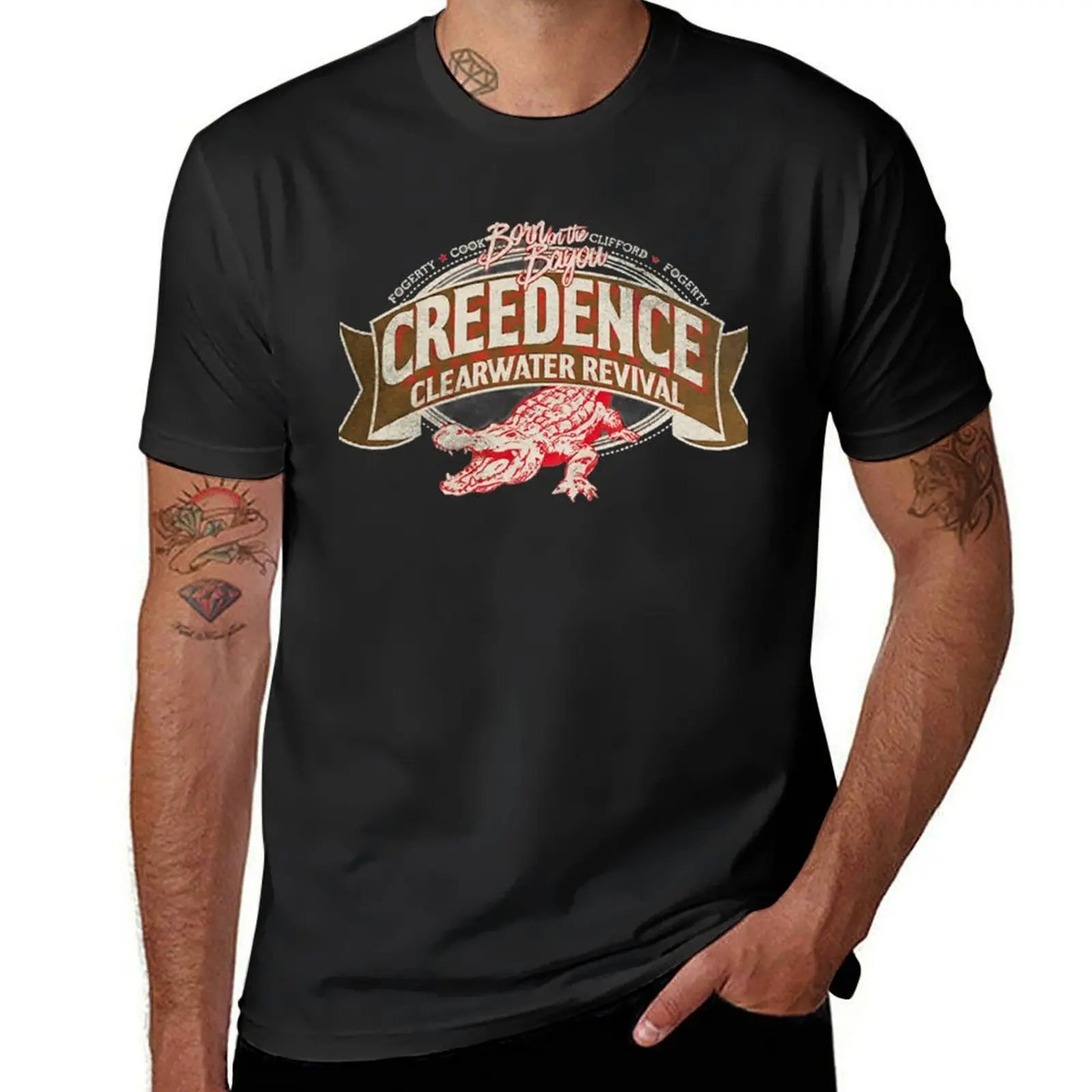 

Creedence Clearwater Revival T-Shirt oversizeds vintage clothes customs Short sleeve tee slim fit t shirts for men