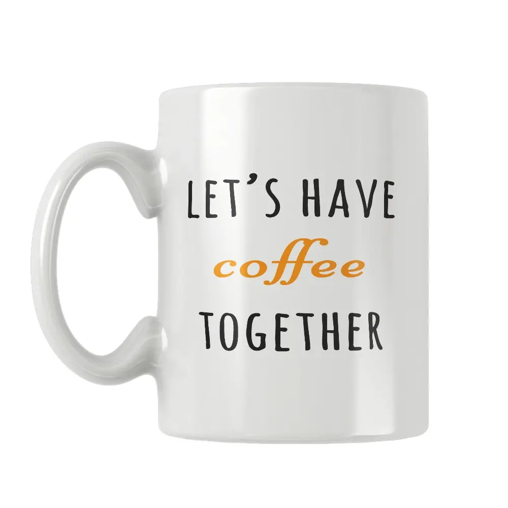 

Let's Have Coffee Together Coffee Tea Mug Ceramic Cup Gifts Boyfriends Girlfriends Couples