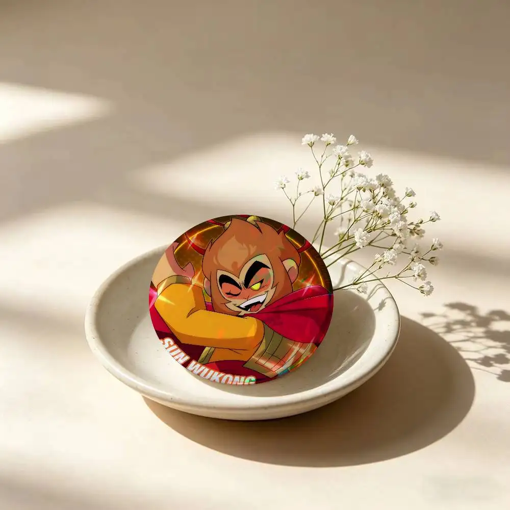 Anime Sun logo Wukong Pin  Anime Brooch Cute Cosplay Badge DIY Clothing Bag Hat Decor Accessories Jewelry Pins Xmas Gifts
