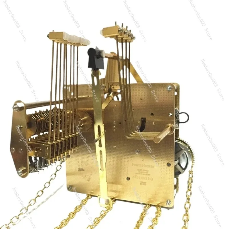 

Механические часы для дедушки немецкого гермеля с 12 колокольчиками — латунный механизм с мелодией Вестминстера и часовым колокольчиком для гостиной