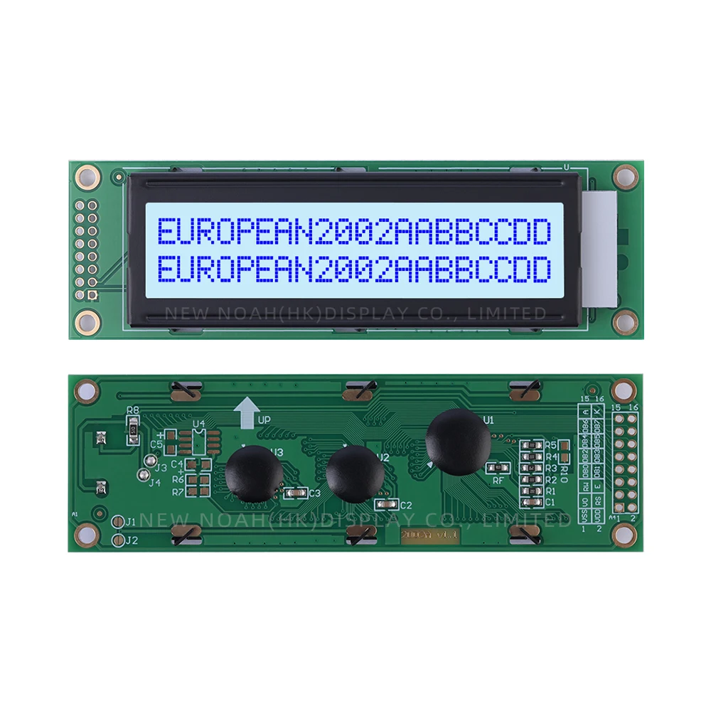 European Gray Film Blue Letters 2002A Character LCD Screen 2002 LCD  ST7066U High Brightness LCD Screen Stable Supply Of Goods