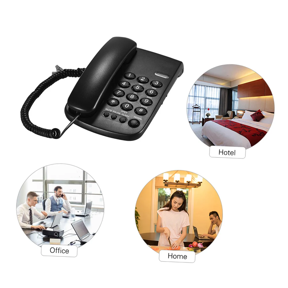Tragbares schnurgebundenes Telefon, Telefonpause, Wahlwiederholung, Blitzgerät, Stummschaltung, mechanisches Schloss, an der Wand montierbare Basis, Mobilteil für Home Call Center