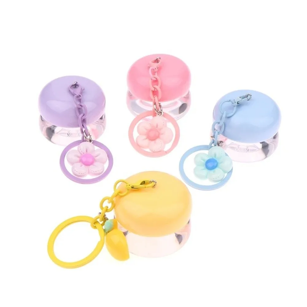 Portable Mini Lip Mask Jars 5g Capacity With Keychain Pendant Lip Balm Containers Makeup Container Travel