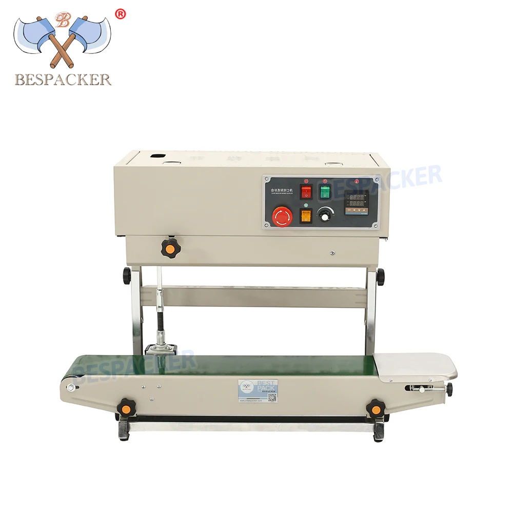 FR-880LW Horizontal Heat pPlastic Bag Pouch Sealer Automatic Continuous Table Sealing Shrink Sleeve Seaming Machine