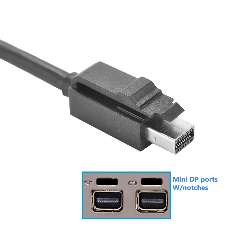 144Hz Mini DisplayPort to DisplayPort Cable Adapter 4k 60Hz Mini DP to Display-Port DP Adapter for Apple Macs HP Dell Lenovo