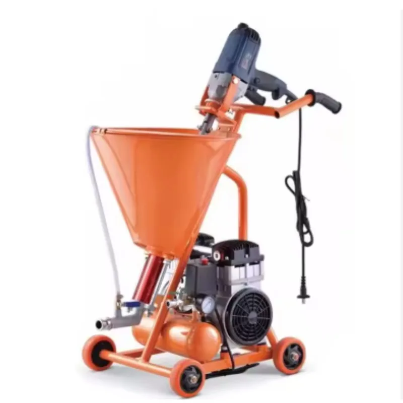 بخاخ مسحوق معجون طلاء الحجر الحقيقي المقاوم للحريق الكل في واحد من مادة البولي يوريثين js طلاء مقاوم للماء متعدد الوظائف عالي الطاقة أوتوماتيكيًا