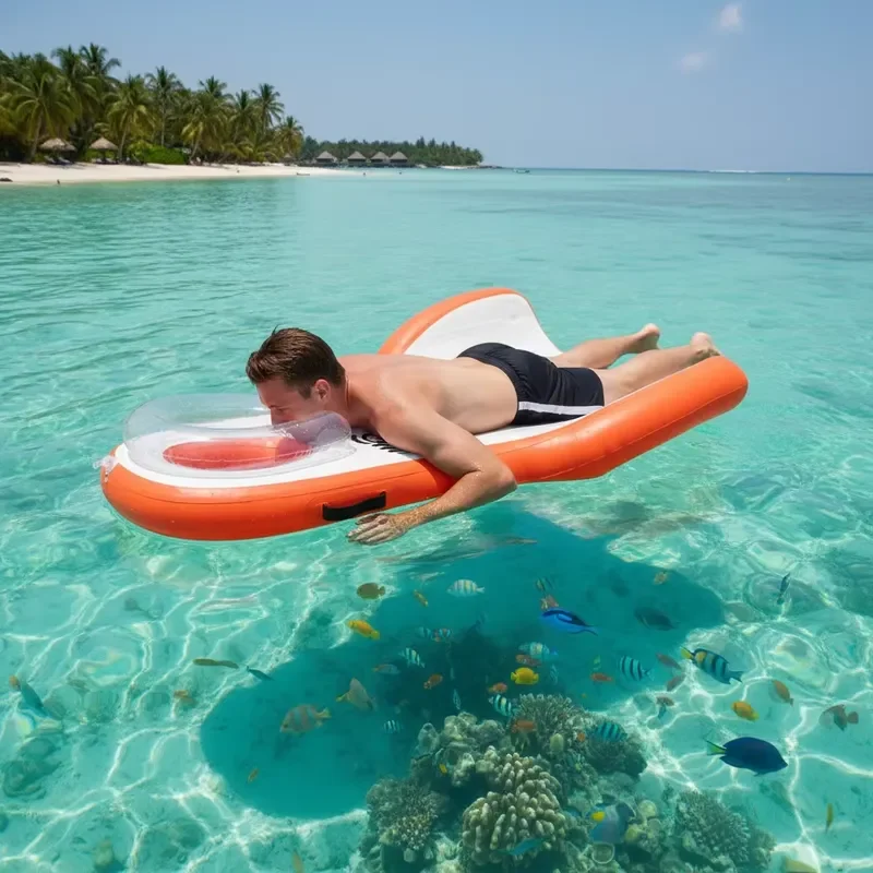 New Electric Inflatable Snorkeling Board PVC Material Load Bearing 100-500kg Suitable For Travel Rental Experience