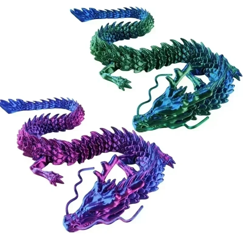3D Printed Chinese Dragon Full Body Joints That Can Move Home Furnishings And Decorations Are Worth Collecting Creative Toys