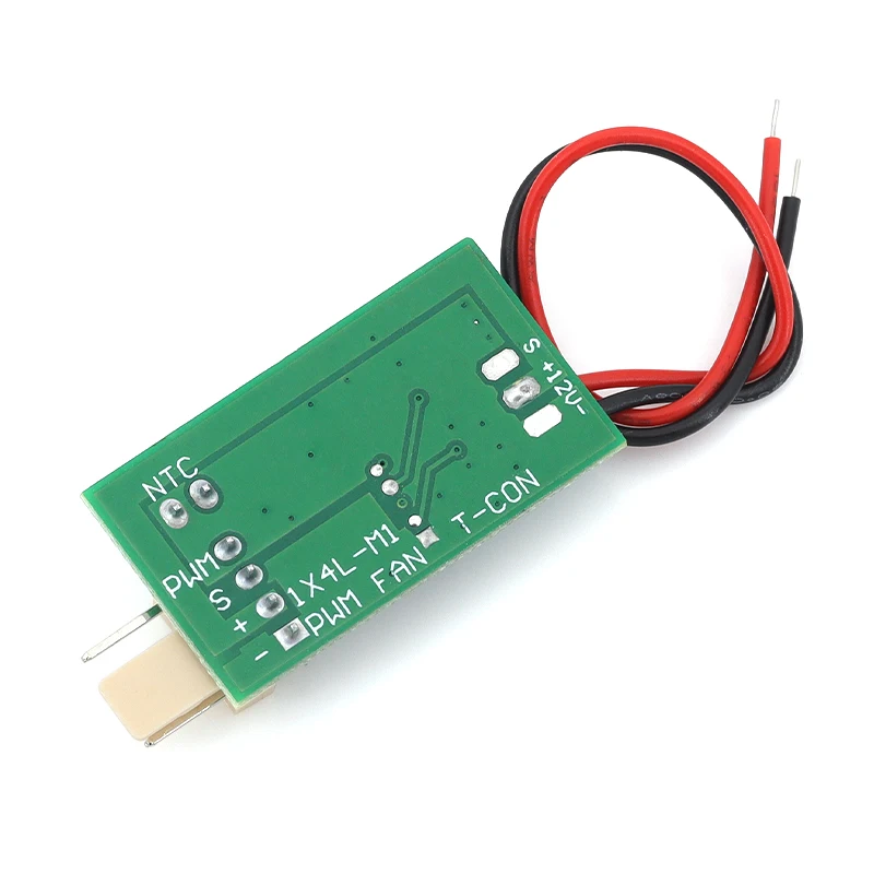 DC12V PWM Controller Fan Speed Governor Equipped with Temperature Probe for Computer Case Fan Control