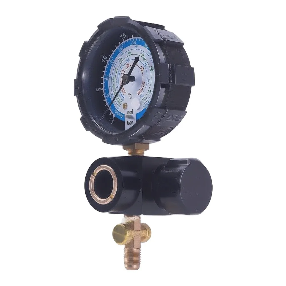 Refrigerant Manifold Gauge For R410A For R32 R22 AC Charging With Regulating Valve Refrigerant Pressure Gauge Air Conditioning