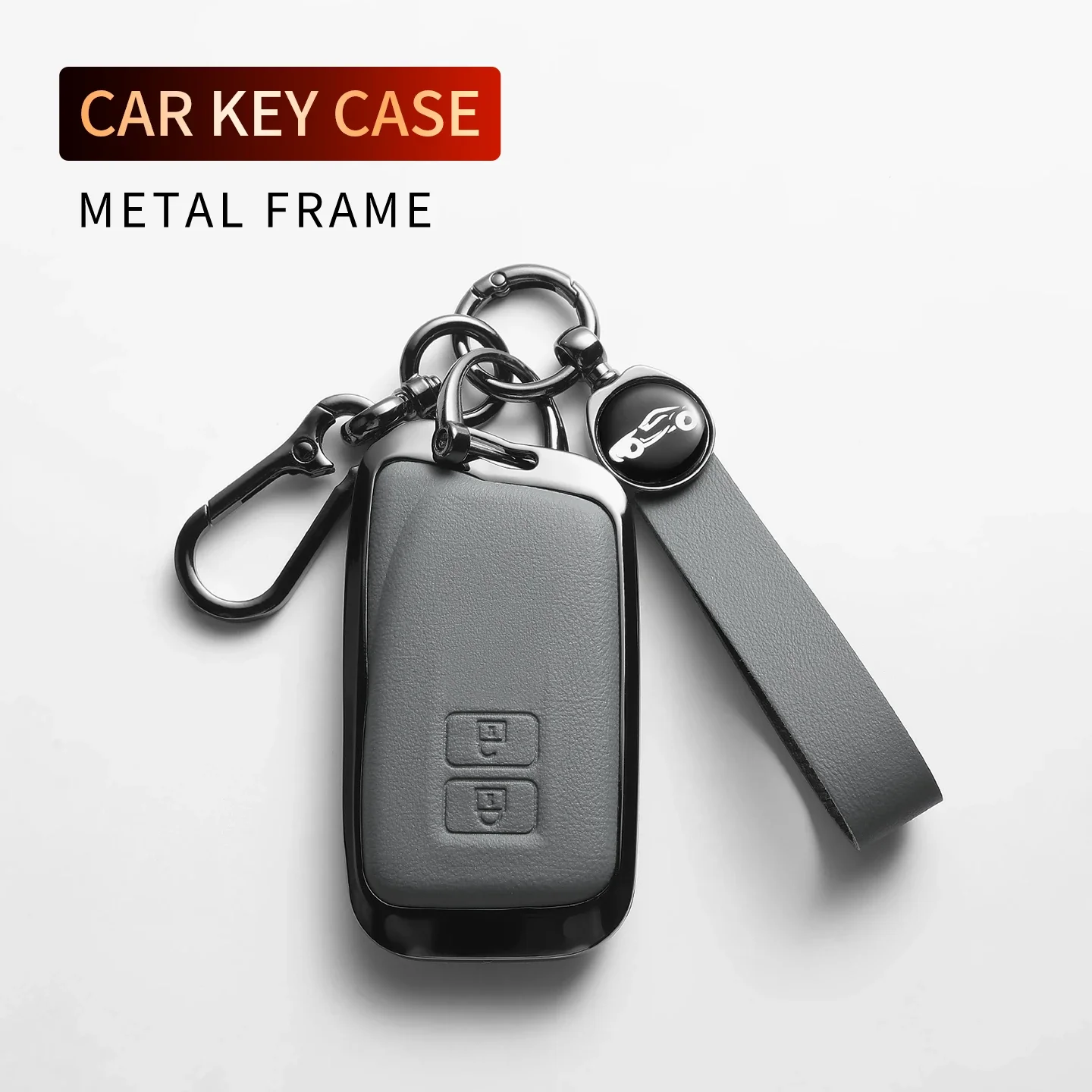 Leather Metal Car Key Case For NX 200 NX300H RX 350 450H ES 350 ES 300H Anti-Scratch Protector Key Shell Decorative Accessories
