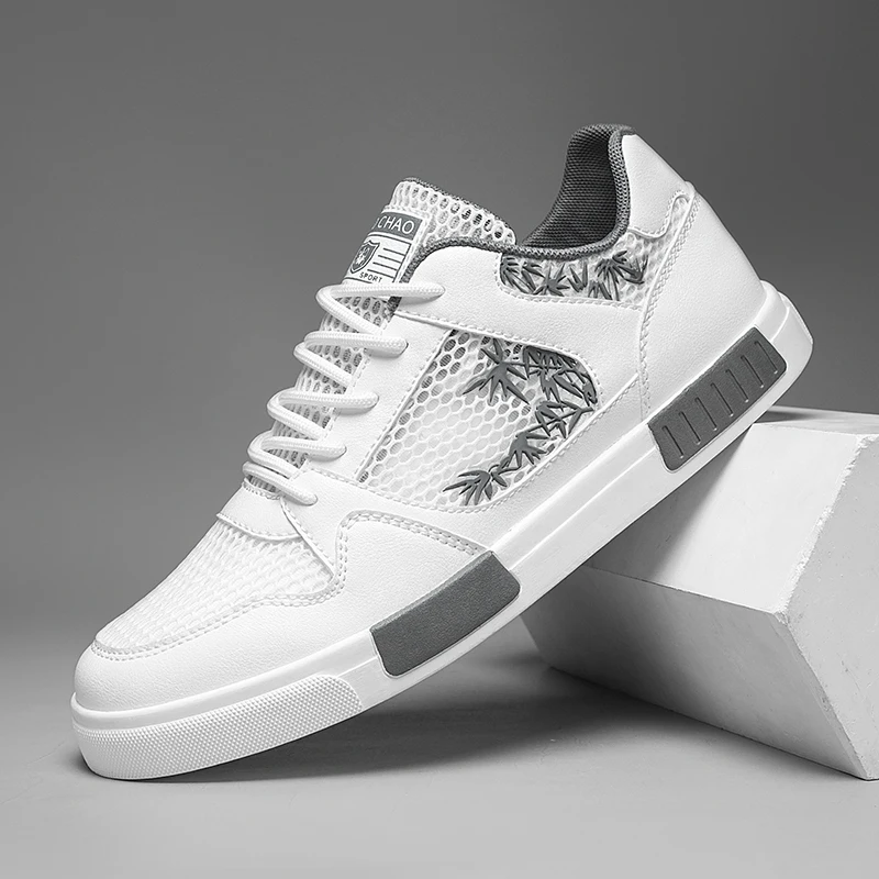 

Hot Sale Mesh Skateboard Shoes Man Trainers Comfortable Breathable Casual Sneakers For Men Outdoor Non-slip Men's Skate Shoes