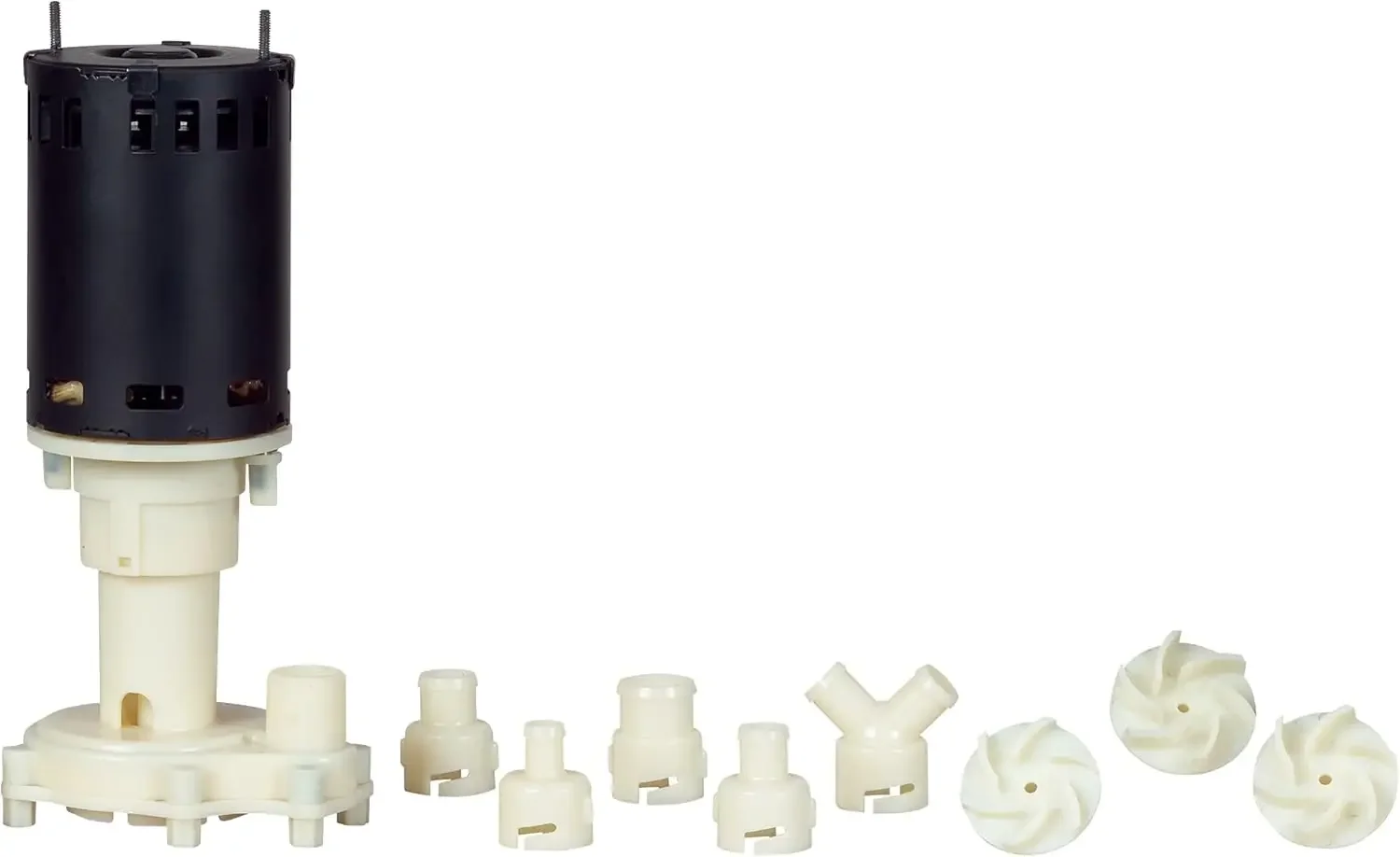 

115/230 Volt, 1/25 HP, 760 GPH Commercial Ice Machine Replacement Water Pump with 3-Ft. Lead Wires, Black/White, 545600