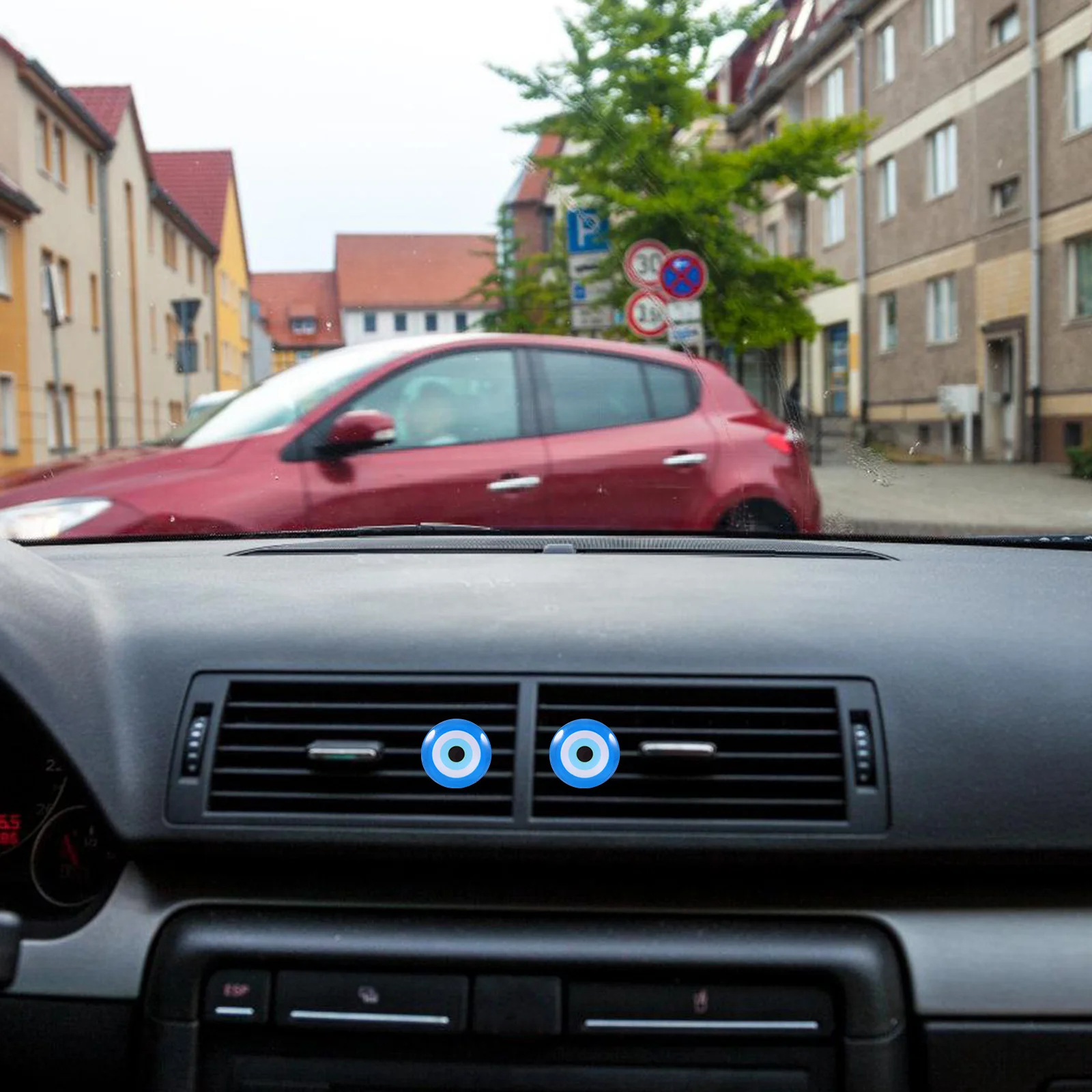 

6Pcs Car Vent Clips Evil Eye Design Aroma Diffuser Clip Small Decorative Air Outlet Freshener Car Interior Accessories