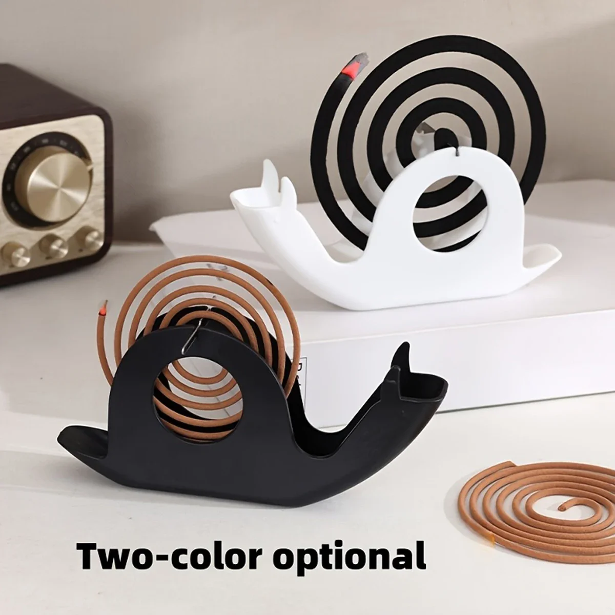 Snail Shape Mosquito Coil Holder - Suitable for Home and Office Use, Mosquito Storage Rack | Incense Holders, Home Decorations