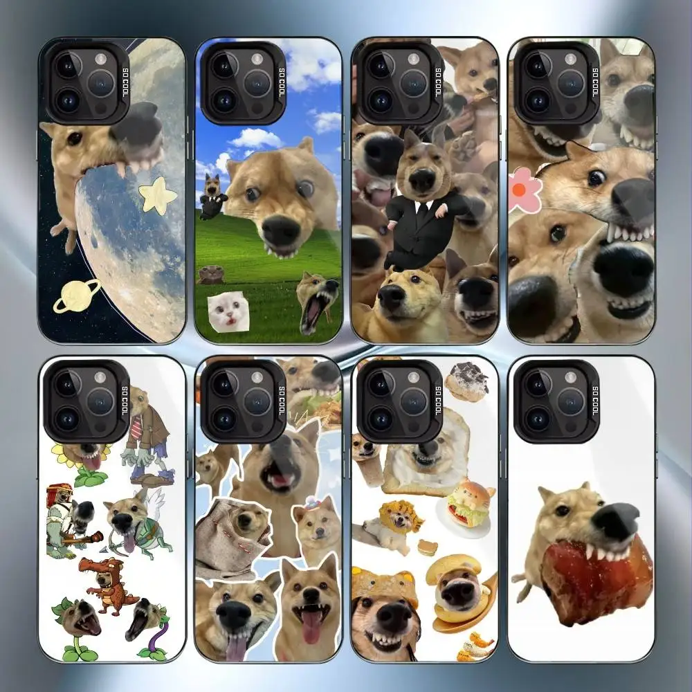 

Funny Shiba Inu Phone Case For iPhone17,16,15,14,13,12,11 Plus,Pro Max Black Candy Matte Shockproof Cover